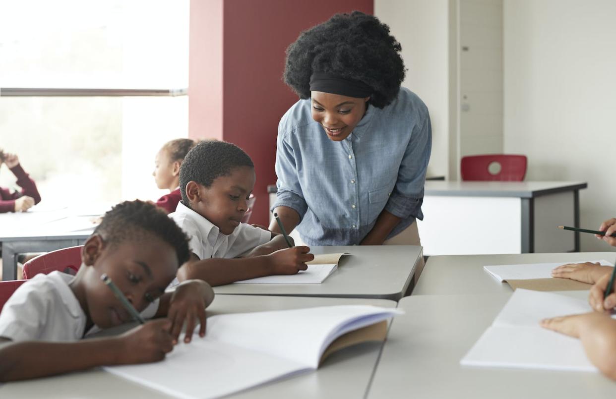 Freedom is a key concept to study. <a href="https://www.gettyimages.com/detail/photo/school-children-writing-in-books-with-pencils-in-royalty-free-image/1049282154?phrase=black+teacher+classroom&adppopup=true" rel="nofollow noopener" target="_blank" data-ylk="slk:Klaus Vedfelt via Getty Images;elm:context_link;itc:0;sec:content-canvas" class="link ">Klaus Vedfelt via Getty Images</a>