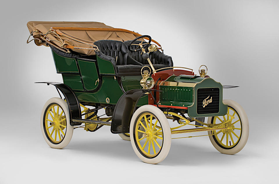 <p>Most articles about Ford history refer to the 1903 Model A, the first car ever produced by Ford Motor Company, and of course nearly everyone knows about the Model T which came along five years later.</p><p>There’s less reason to be aware of the several models introduced in the intervening period. One example is the Model F, which was derived from the Model A but was more expensive. Ford built <strong>around 1000</strong> units in 1905 and 1906, and it’s estimated that approximately 40 survive today.</p>