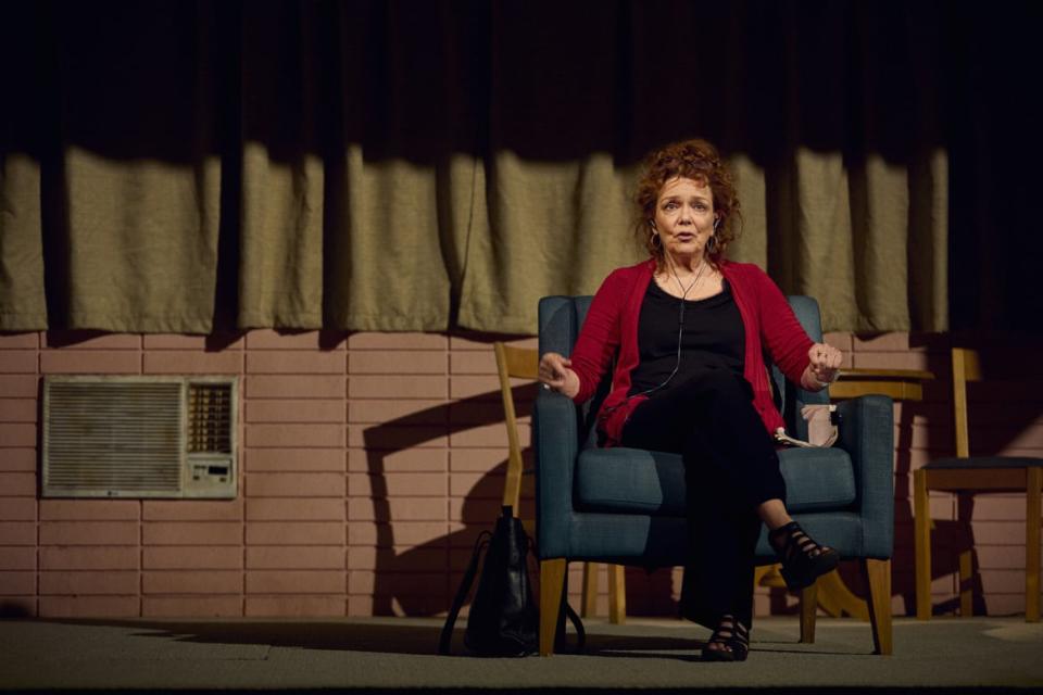 <div class="inline-image__caption"><p>Deirdre O’Connell in “Dana H.” photographed at Lyceum Theatre in Manhattan.</p></div> <div class="inline-image__credit">Chad Batka</div>