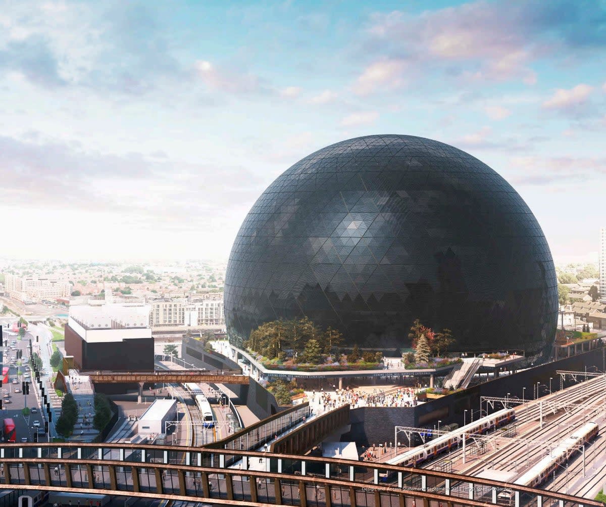 The MSG Sphere in east London was rejected ( )