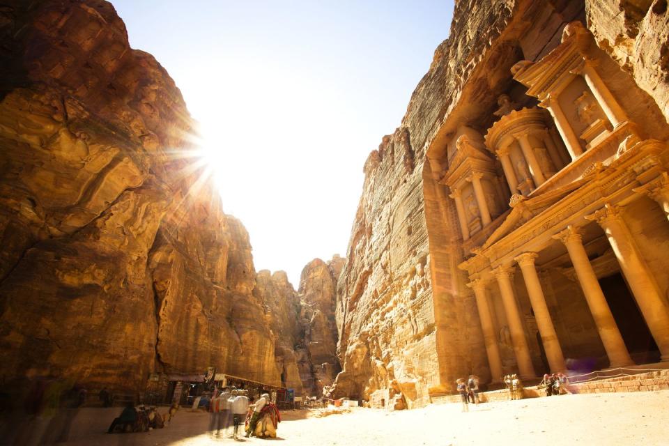 <p>The Middle East country has been touted by a few industry experts as a 2019 hotspot. First stop: the Unesco World Heritage Site of Petra, which trends forecaster <a href="https://www.wgsn.com/en/" rel="nofollow noopener" target="_blank" data-ylk="slk:WGSN;elm:context_link;itc:0;sec:content-canvas" class="link ">WGSN</a> believes will see a visitor spike next year. The fee to enter the archaeological city is $50, which WGSN says has partly helped to make the city a bit safer, leading to more lifestyle influencers heading to the destination. Adventure holidays, which include hiking and sight seeing, are also likely to be a big travel trend, according to Booking.com.</p><p><a class="link " href="https://go.redirectingat.com?id=127X1599956&url=https%3A%2F%2Fwww.booking.com%2Fcountry%2Fjo.en-gb.html%3Faid%3D356983%26label%3Dgog235jc-country-XX-jo-jo-unspec-gb-com-L%253Aen-O%253AosSx-B%253Achrome-N%253AXX-S%253Abo-U%253AXX-H%253As%26sid%3D52d54aabd7be40131f7a66d85161b92b%26inac%3D0%26keep_landing%3D1&sref=https%3A%2F%2Fwww.harpersbazaar.com%2Fuk%2Ftravel%2Ftravel-guides%2Fg13140492%2Fwhere-to-go-on-holiday-travel-destination-trends%2F" rel="nofollow noopener" target="_blank" data-ylk="slk:FIND HOTELS;elm:context_link;itc:0;sec:content-canvas">FIND HOTELS</a></p><p>The online booking site surveyed 21,500 people from a range of countries, asking where they plan to take a trip over the next year, and determined the Wadi Rum desert as an emerging destination. Jordan also ranked sixth on <a href="https://www.lonelyplanet.com/best-in-travel/countries" rel="nofollow noopener" target="_blank" data-ylk="slk:Lonely Planet;elm:context_link;itc:0;sec:content-canvas" class="link ">Lonely Planet</a><a href="https://www.lonelyplanet.com/best-in-travel/countries" rel="nofollow noopener" target="_blank" data-ylk="slk:’s Best In Travel list for 2019.;elm:context_link;itc:0;sec:content-canvas" class="link ">’s Best In Travel list for 2019.</a> </p>