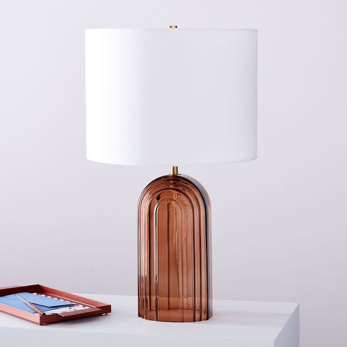 4) Retro Glass Table Lamp