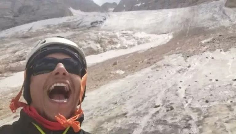 Filippo Bari envío una selfie a su familia poco antes de la tragedia