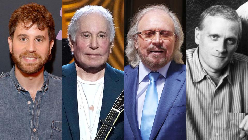 Ben Platt, Paul Simon, Barry Gibb and Howard Ashman