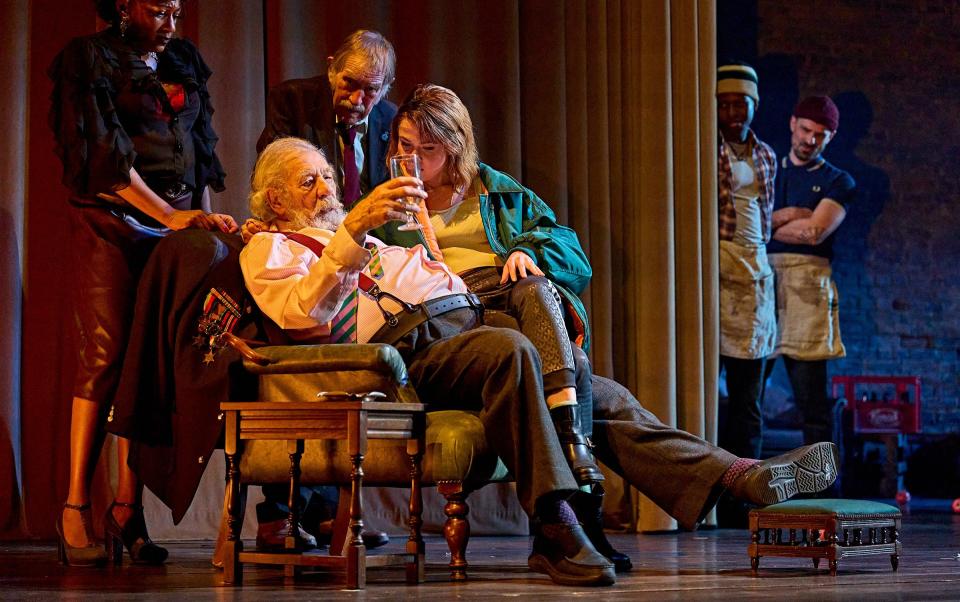 Sir Ian McKellen fell off stage during a recent production of Player Kings