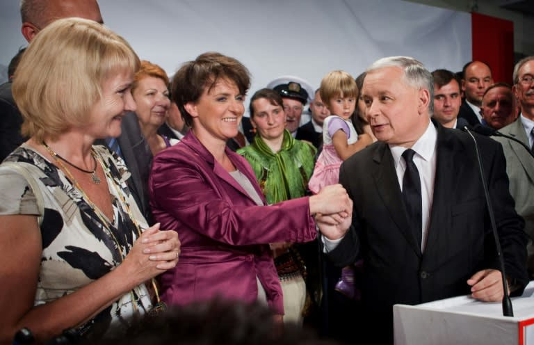 Leader of the conservative governing Law and Justice party, Jaroslaw Kaczynski, pictured in 2010, has long blamed Donald Tusk for having the "moral responsibility" of his brother's death