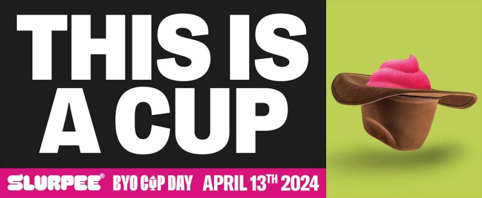 7-Eleven customers can grab a vessel of their choice and fill it with a Slurpee for $1.99 on “Bring Your Own Cup Day.”