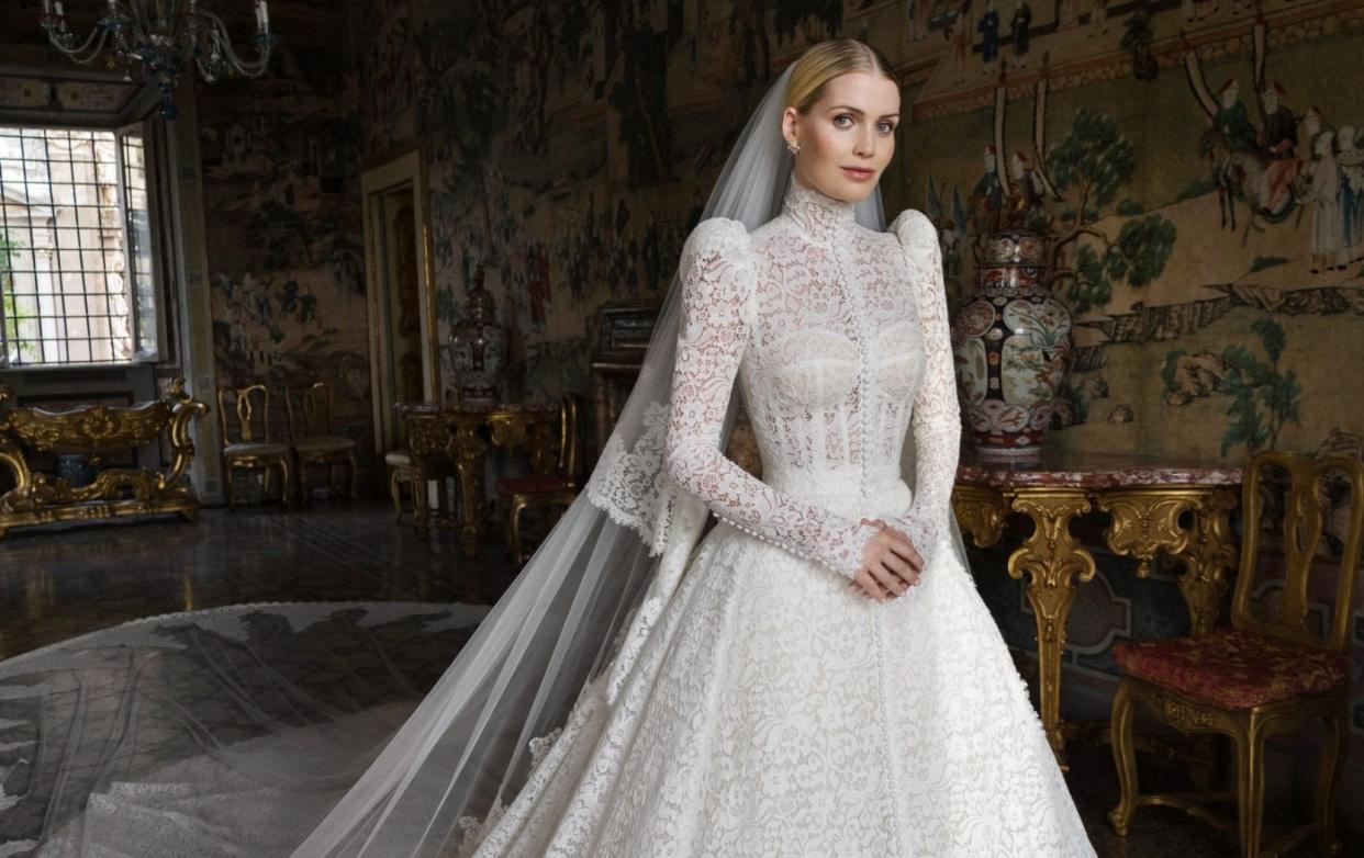 Lady Kitty Spencer on her wedding day - Dolce & Gabbana