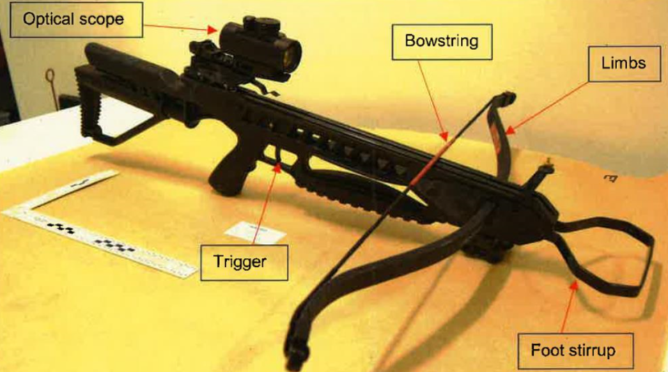 Andrew Ramdeen bought a crossbow online (MPS)