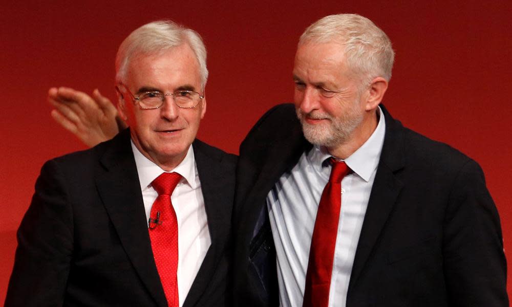 John McDonnell and Jeremy Corbyn