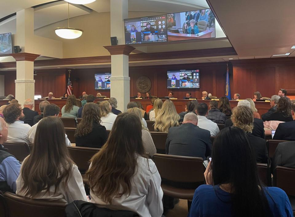 The House Health and Human Services committee hears testimony on House Bill 1080 on Tuesday morning, Jan. 31, 2023 in the capitol.