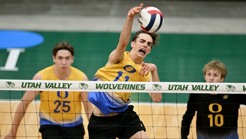 4A boys High School volleyball tournament at UVU in Orem on Friday, May 10, 2024.