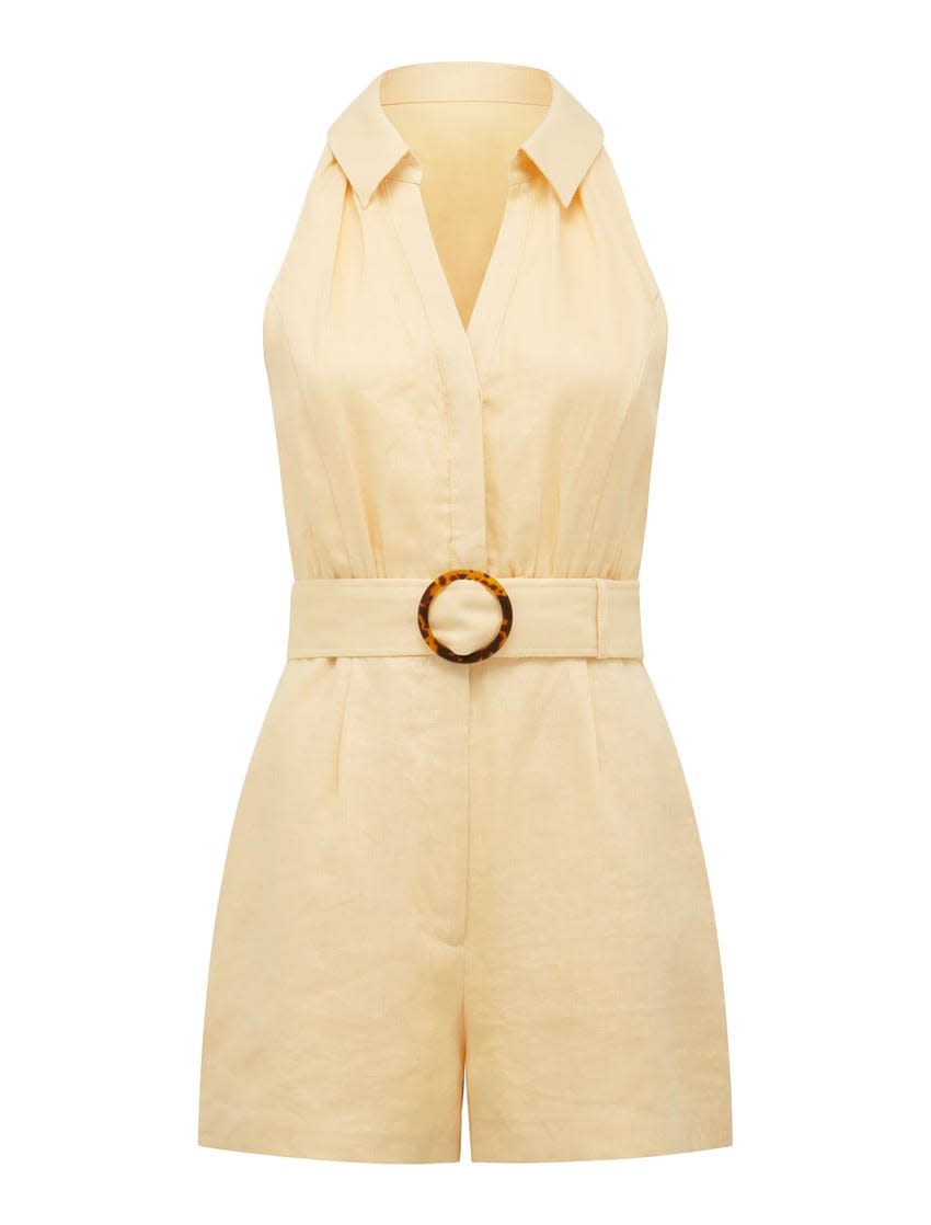 Forever New Rhianna Linen Belted Playsuit, $129.99