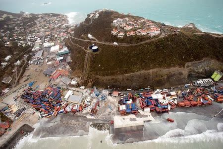 FILE PHOTO: View of the aftermath of Hurricane Irma on Sint Maarten Dutch part of Saint Martin island in the Carribean September 6, 2017/File Photo Netherlands Ministry of Defence/Handout via REUTERS