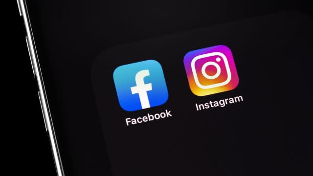 Facebook and Instagram apps on a phone