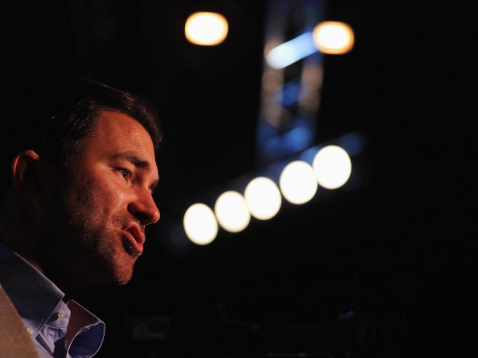 Eddie Hearn at the weigh-in (Getty)