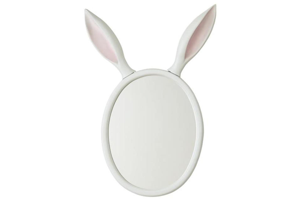 A whimsical bunny mirror will ensure that you start your day off smiling — or at least thinking cute thoughts. 