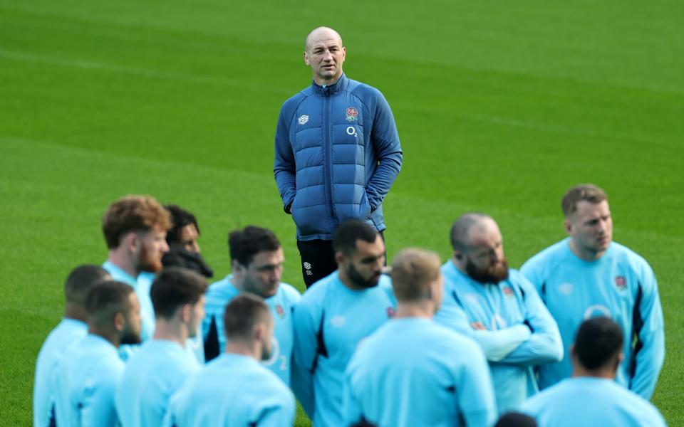 Steve Borthwick, the England head coach looks on during the England captain's run at Twickenham Stadium - David Rogers/Getty Images