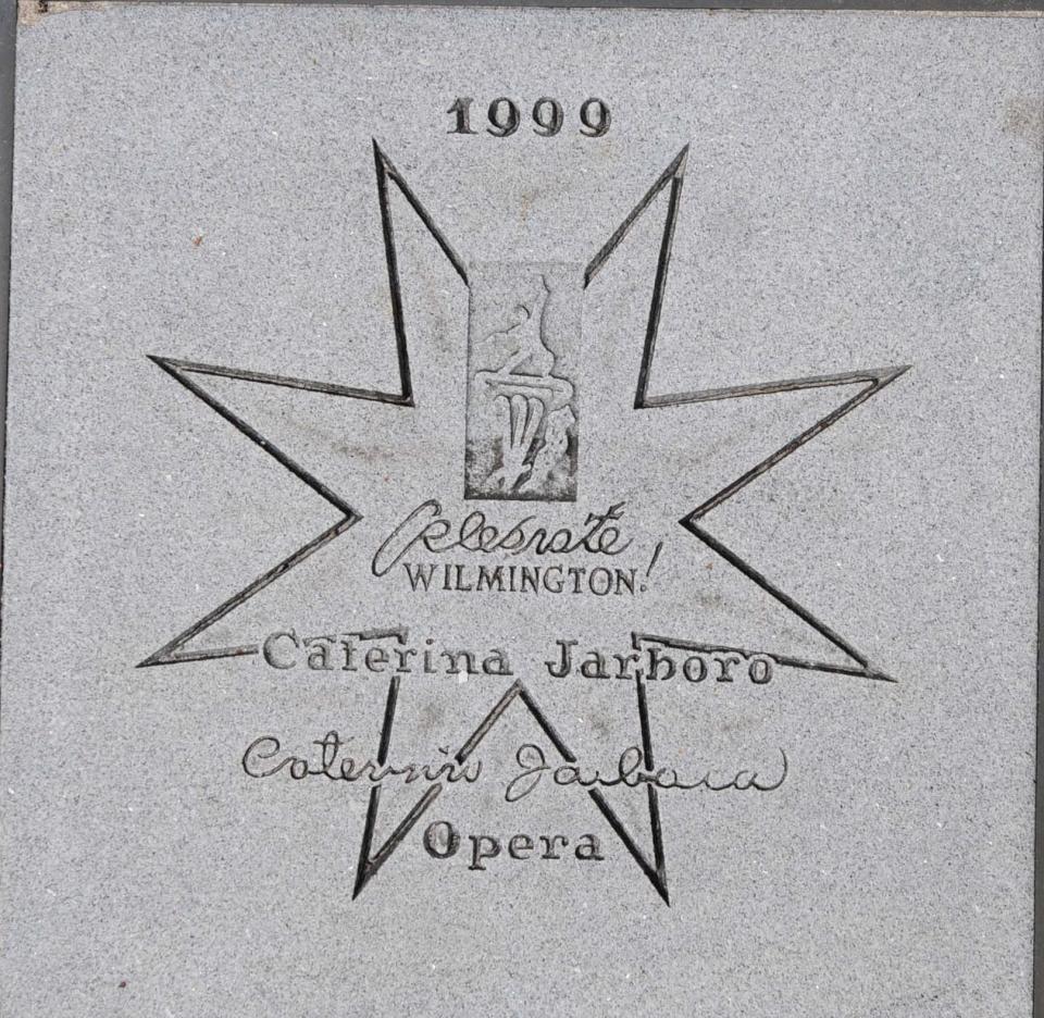 Caterina Jarboro's star on The Wilmington Walk of Fame.