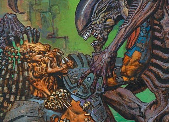 Aliens vs. Predator comic.