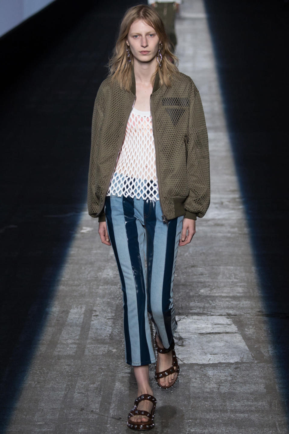 Alexander Wang showed his take on the bomber jacket for Spring 2016.