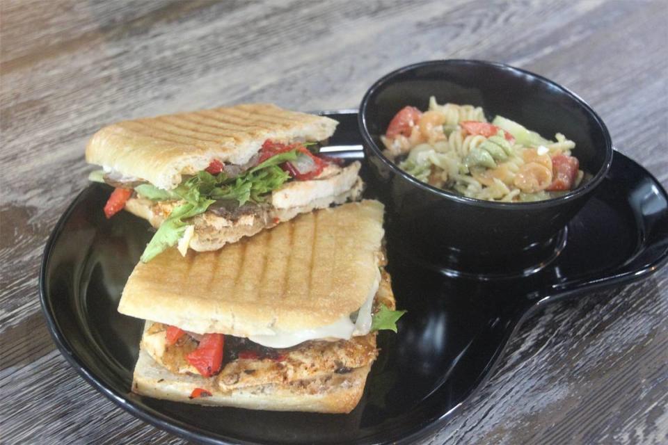 The Santa Fe panini was a favorite at Layla’s Coffeehouse and Eatery.