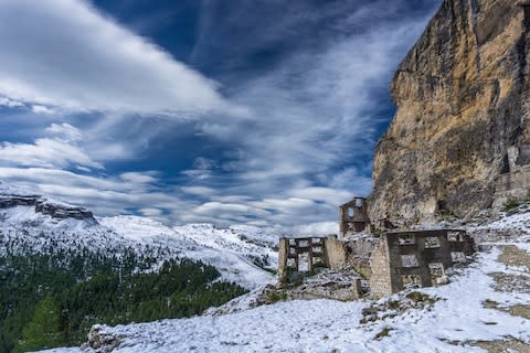 First World War ruins - Credit: GETTY