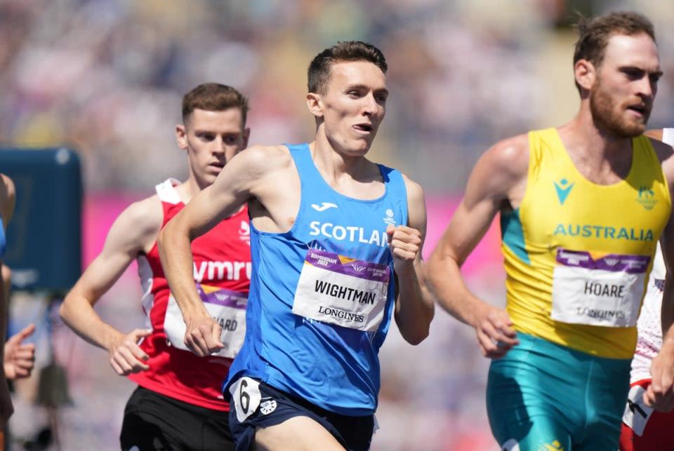 Scotland’s Jake Wightman in action at the Alexander Stadium in Birmingham (Tim Goode, PA) (PA Wire)