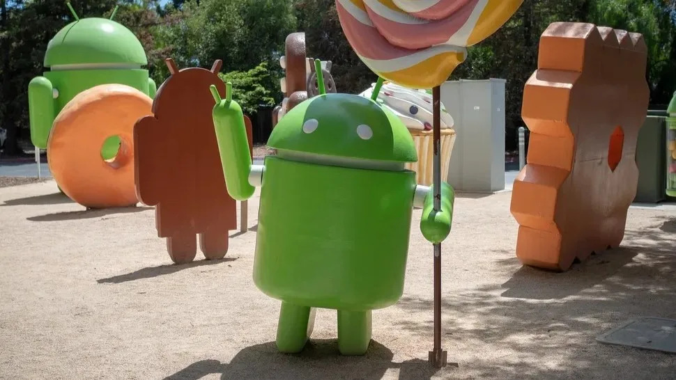 Android statues.