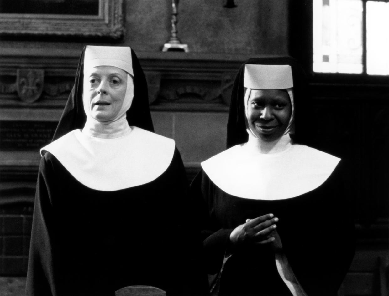 Maggie Smith and Whoopi Goldberg star in a scene from 