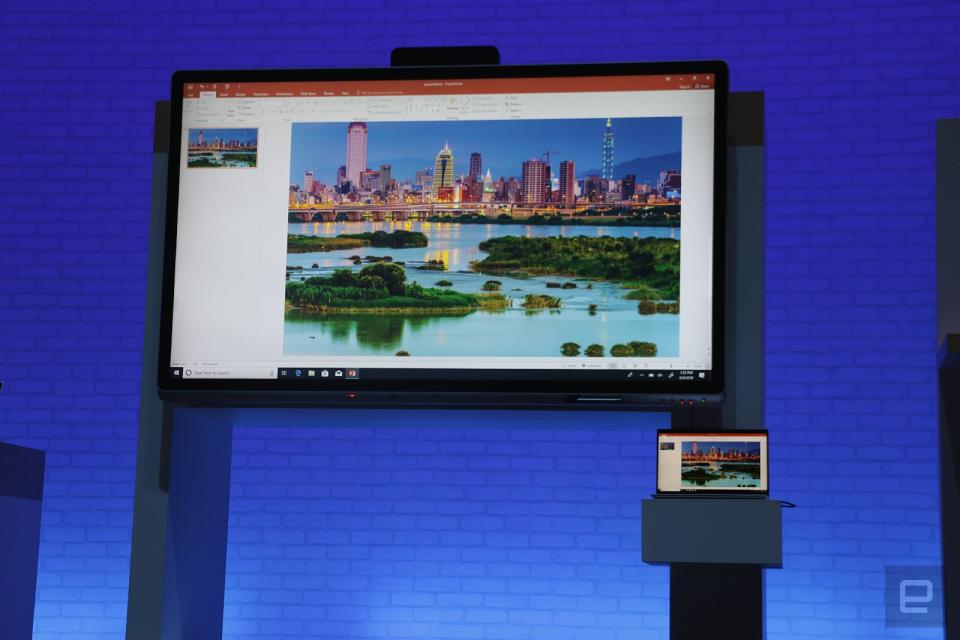 The Surface Hub family is getting some distant cousins. At Computex today,