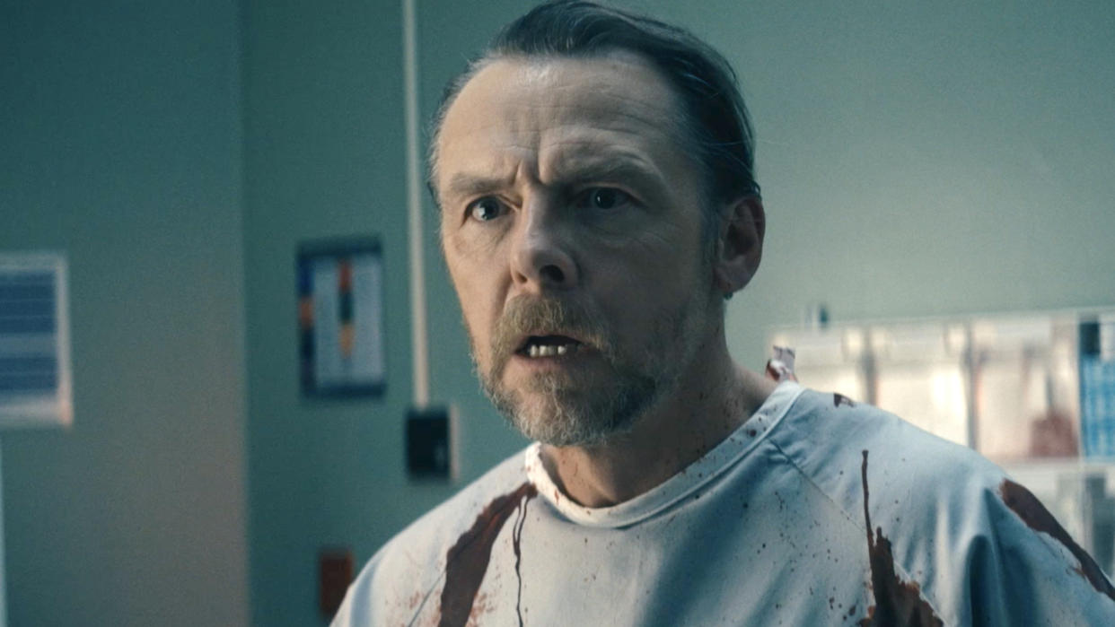  Simon Pegg as Hughie Campbell Sr. on The Boys Season 4 episode "Beware the Jabberwock, My Son.". 