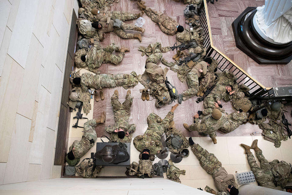 Extraordinary Photos of the National Guard at the U.S. Capitol Ahead of the Biden Inauguration