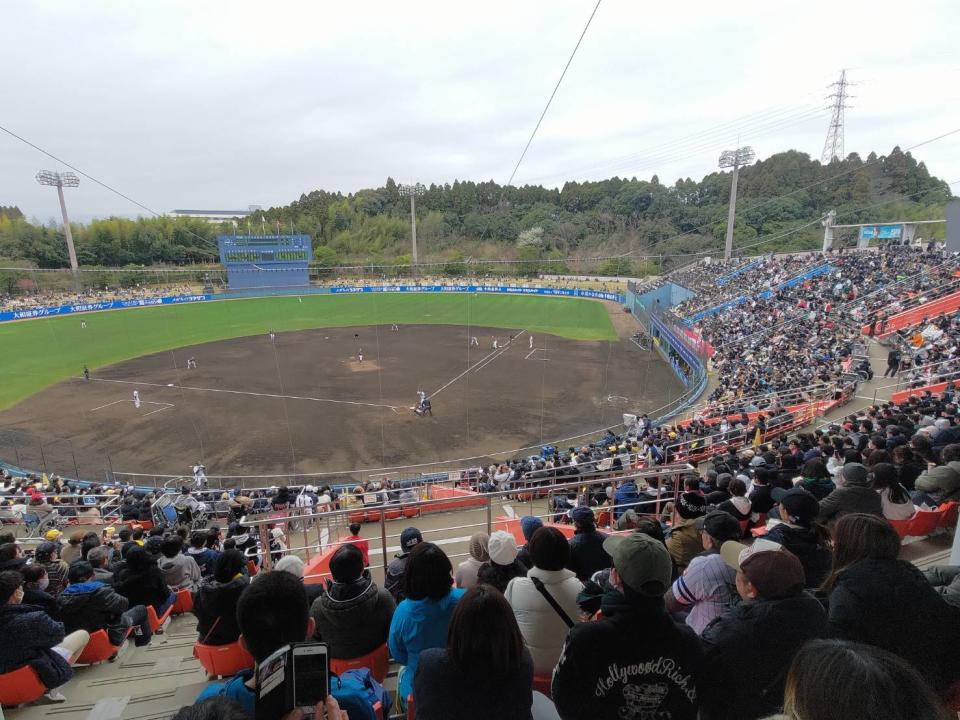 宮崎市生目の杜運動公園第一野球場。（圖／記者蕭保祥攝）