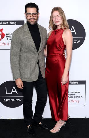 <p>Amy Sussman/Getty</p> Jesse Metcalfe and girlfriend Helene Immel