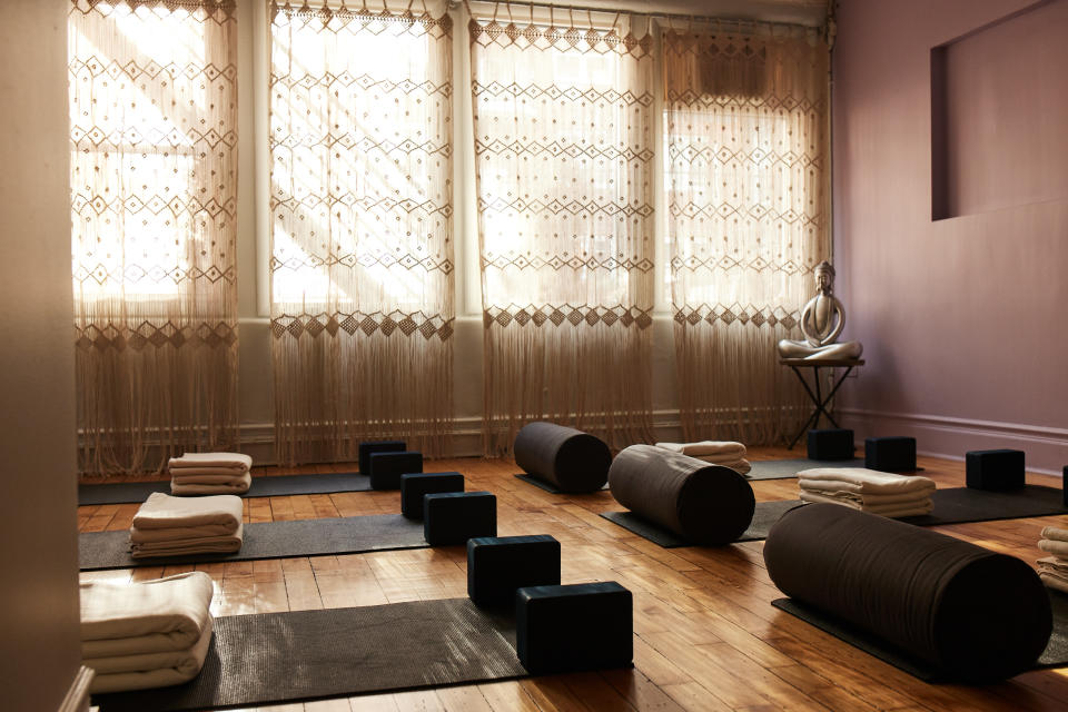 Oleon House yoga room