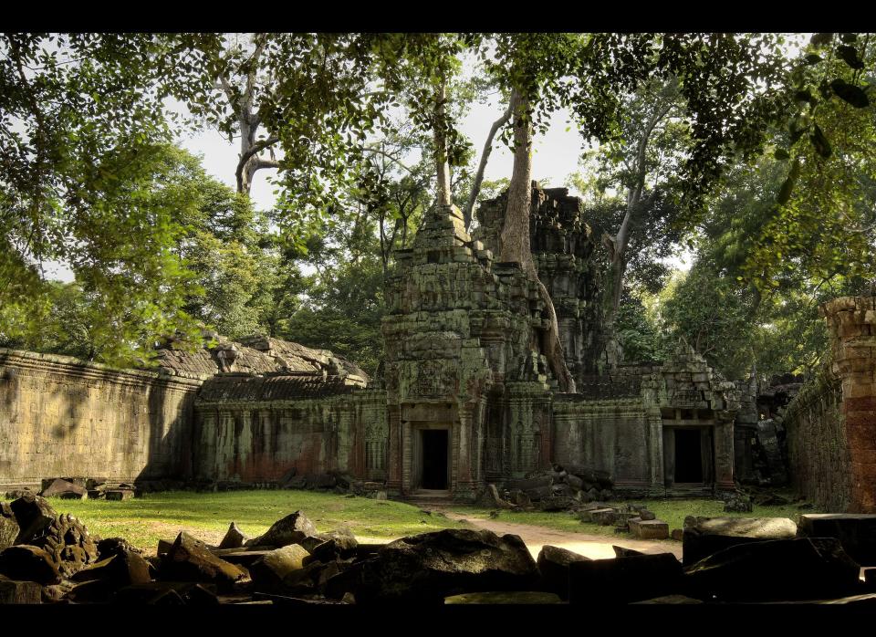 The Ta Prohm temple in the Angkor Archeological Park. Ian Walton/Getty Images