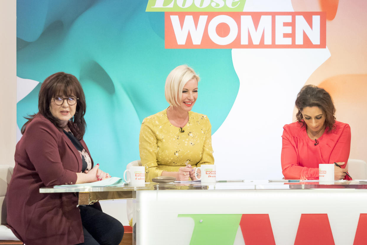 Outrage: Coleen Nolan, Denise Van Outen and Saira Khan: S Meddle/ITV/Rex