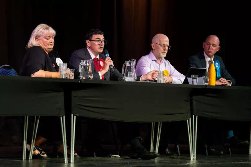 Four of the seven Fylde election candidates at the weekend's hustings