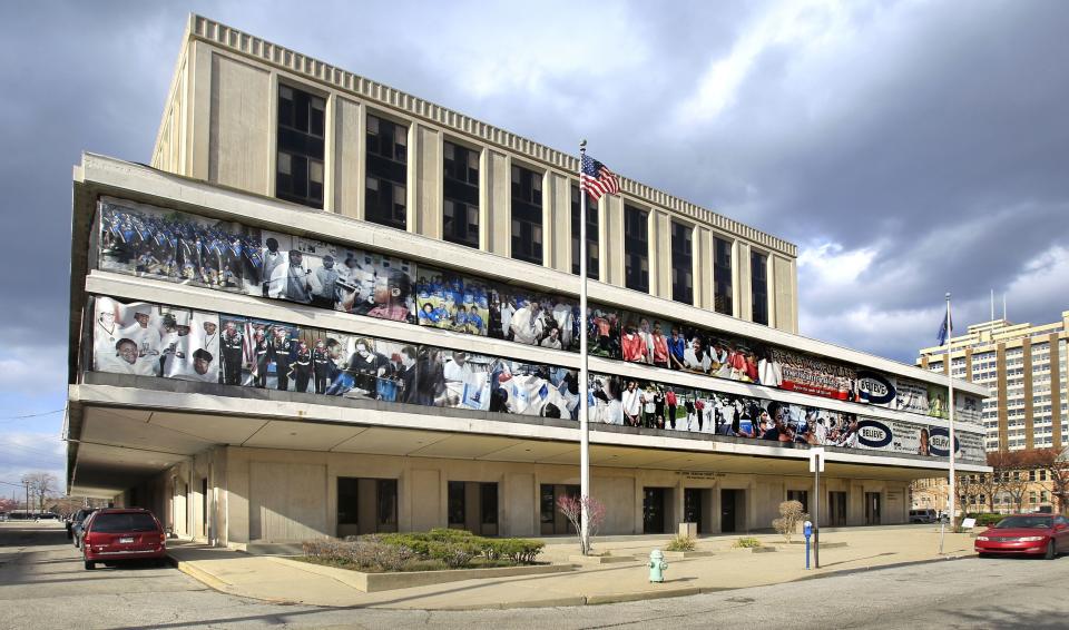 The John Morton-Finney Center for Educational Services, 120 E. Walnut St., where the Indianapolis Public Schools central office is located, is shown on Tuesday, April 15, 2014.