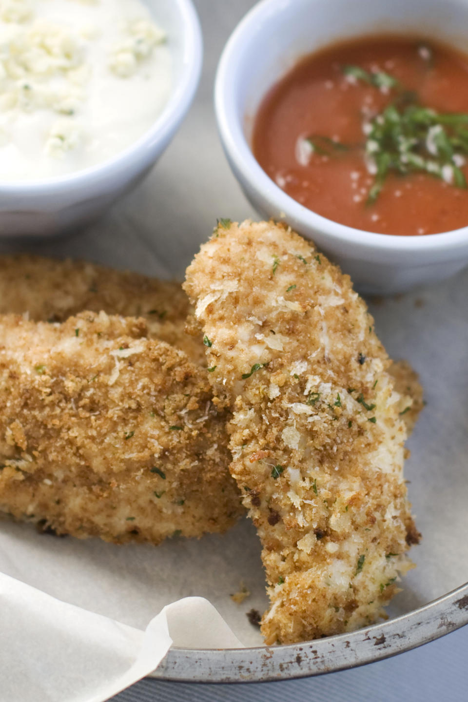 In this image taken on Jan. 7, 2013, Buffalo chicken tenders are shown in Concord, N.H. (AP Photo/Matthew Mead)