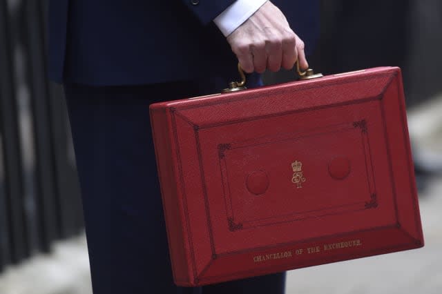 File photo dated 16/03/16 of the Chancellor of the Exchequer's red Ministerial box. Chancellor Philip Hammond has signalled he will prioritise building up a Brexit safety net fund ahead of launching a spending spree in Wednesday's Budget.