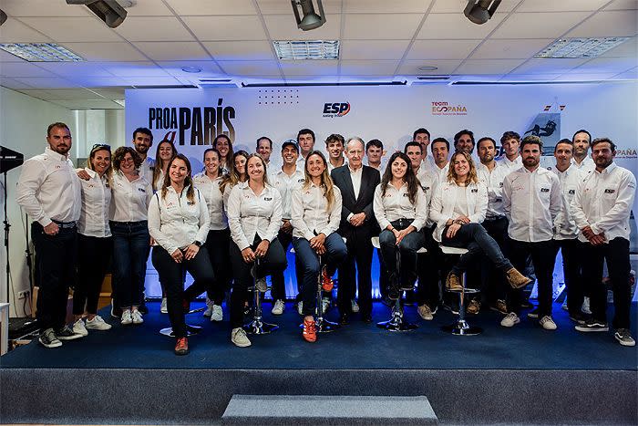 Presentación del equipo nacional de vela para representar a España en los Juegos de París 2024