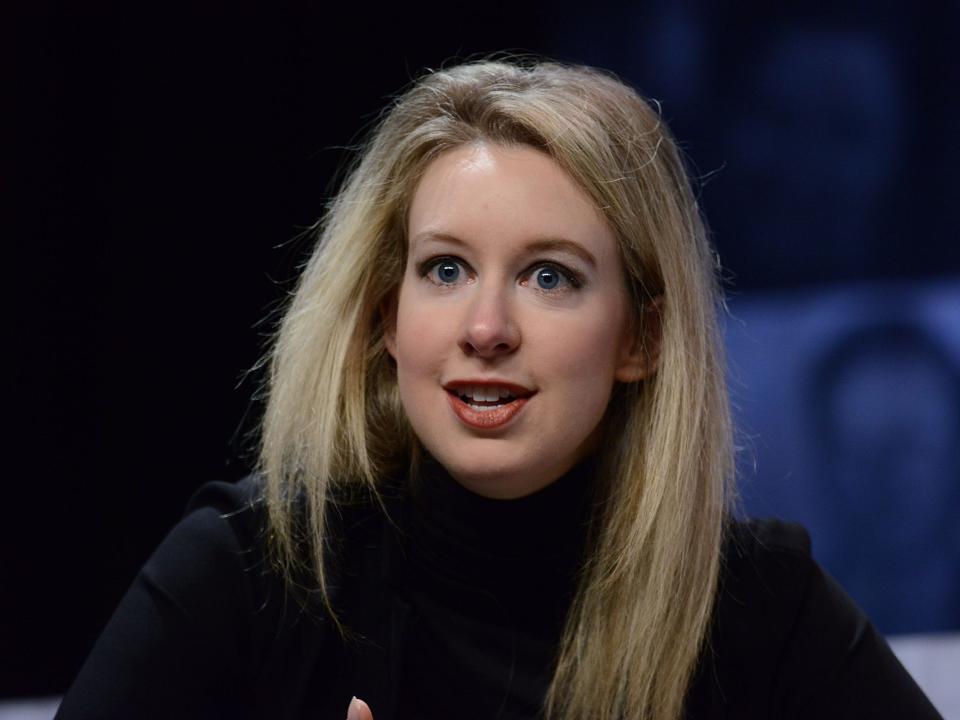 PHILADELPHIA, PA - OCTOBER 05: Elizabeth Holmes, Founder & CEO of Theranos speaks at Forbes Under 30 Summit at Pennsylvania Convention Center on October 5, 2015 in Philadelphia, Pennsylvania. (Photo by Lisa Lake/Getty Images)