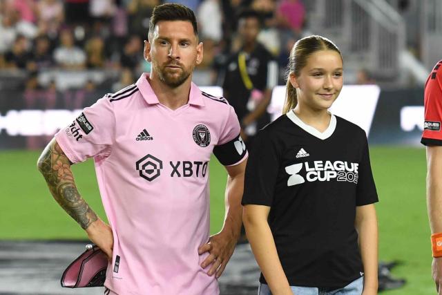 Lionel Messi's Kids Don Pink Jerseys & Adidas at Inter Miami Unveiling –  Footwear News