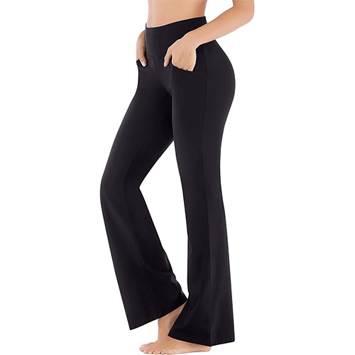 Girl's Leggings Cross High Waisted Flare Pants Yoga Bootcut Pants Solid  Color Full Length Bell Bottoms, Black, 11-12 Years : : Clothing,  Shoes & Accessories