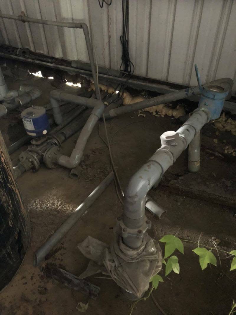 企業社在溪湖鎮的2水井抽用地下水，但其中有一口水井是私鑿水井。（圖／檢方提供）
