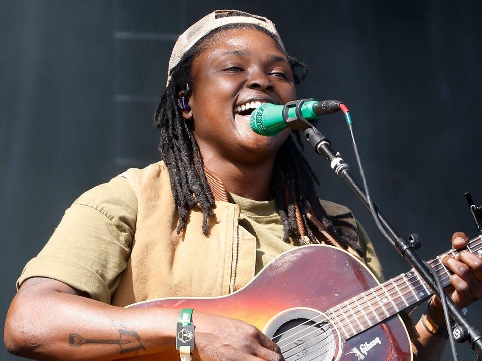 Joy Oladokun at Boston Calling Music Festival.
