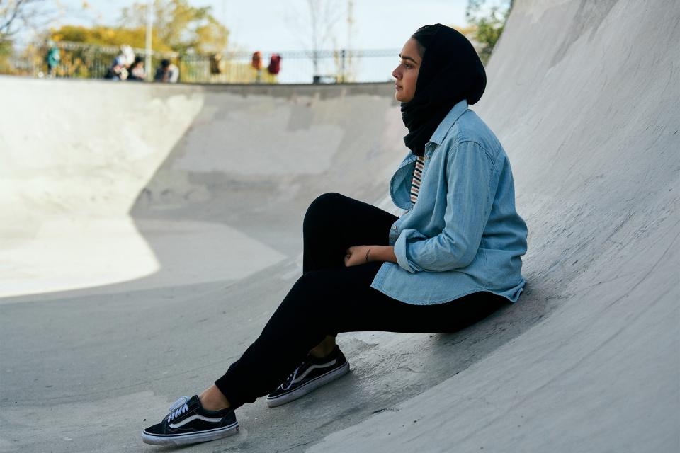 Geraldine Viswanathan in “Hala,” now streaming on Apple TV+.