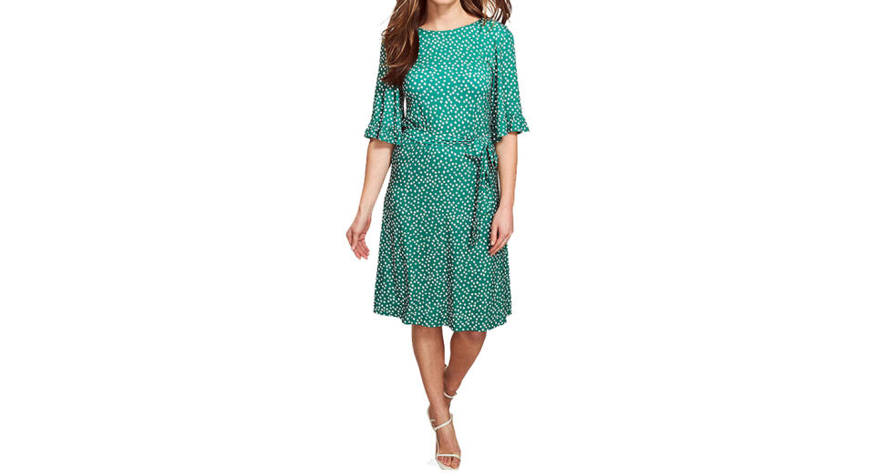 Sosandar Diamond Print Jersey Dress